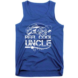 Reel Cool Uncle Fishing Daddy Fathers Day Dad Funny Gift Cool Gift Tank Top