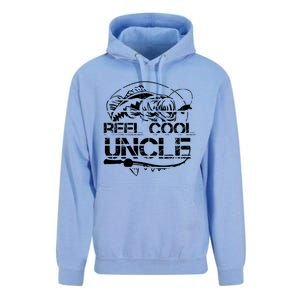 Reel Cool Uncle Fishing Daddy Fathers Day Dad Funny Gift Cool Gift Unisex Surf Hoodie