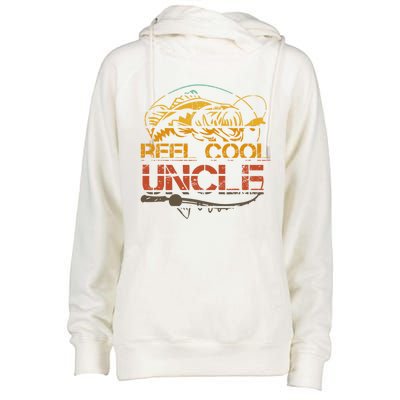 Reel Cool Uncle Fishing Daddy Fathers Day Dad Funny Gift Gift Womens Funnel Neck Pullover Hood