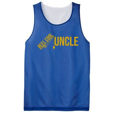 Reel Cool Uncle Funny Family Humor Fishing Pride Lover Cute Gift Mesh Reversible Basketball Jersey Tank