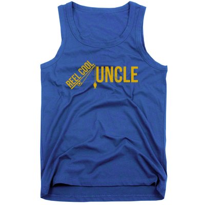 Reel Cool Uncle Funny Family Humor Fishing Pride Lover Cute Gift Tank Top