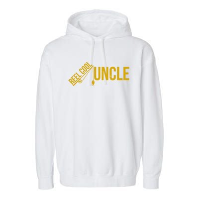 Reel Cool Uncle Funny Family Humor Fishing Pride Lover Cute Gift Garment-Dyed Fleece Hoodie