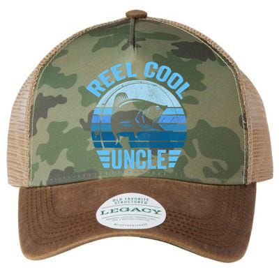 Reel Cool Uncle Gift Father's Day Fishing Funny Gift Legacy Tie Dye Trucker Hat