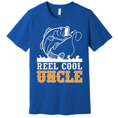 Reel Cool Uncle Fishing Fathers Day Gift Premium T-Shirt