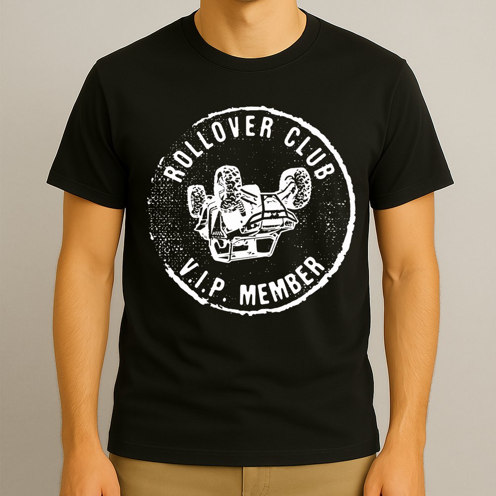 Rollover Club UTV SXS Funny Side By Side Offroad Riding T-Shirt