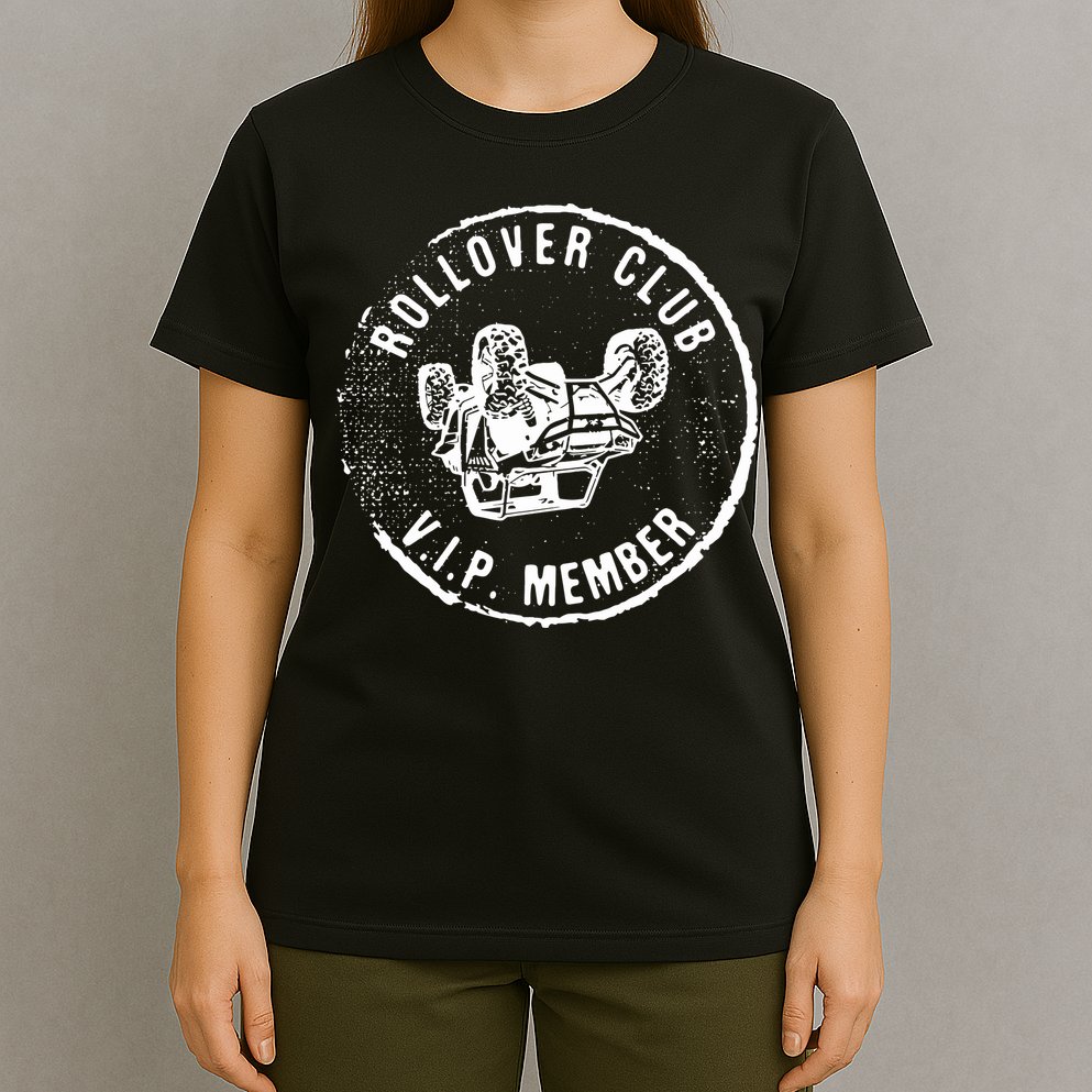 Rollover Club UTV SXS Funny Side By Side Offroad Riding T-Shirt