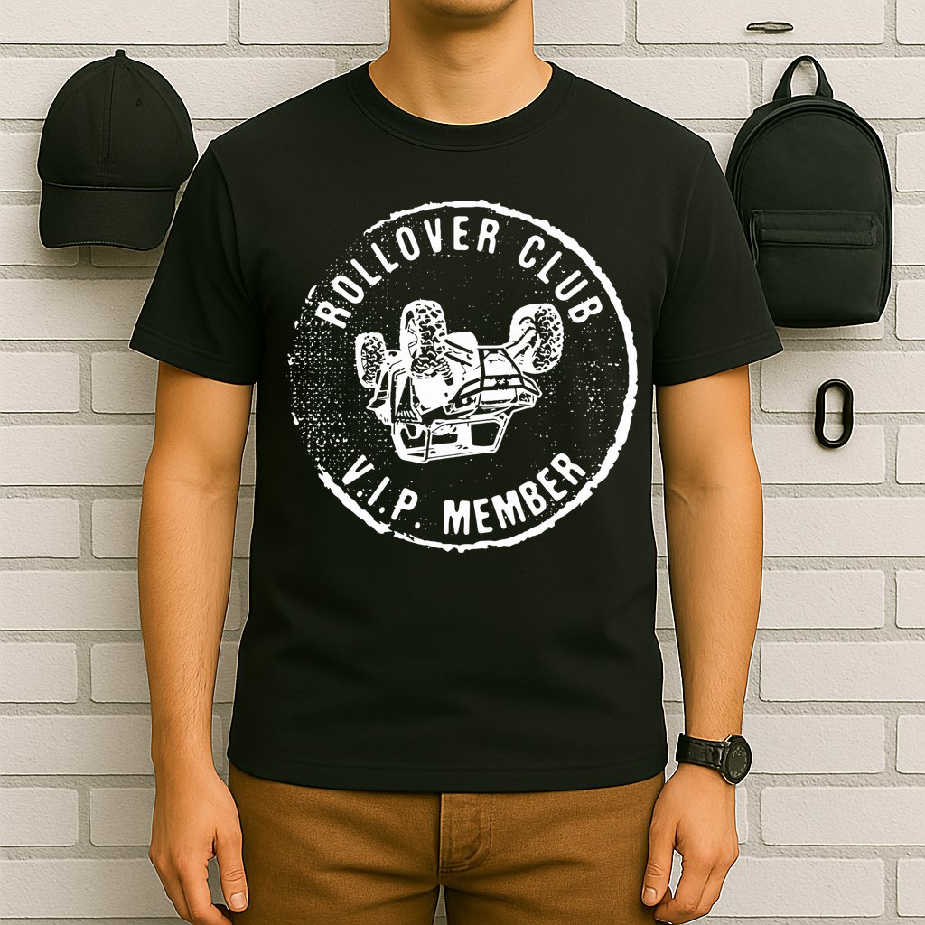 Rollover Club UTV SXS Funny Side By Side Offroad Riding T-Shirt