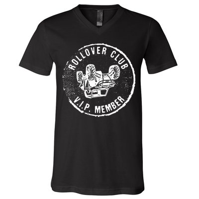 Rollover Club UTV SXS Funny Side By Side Offroad Riding V-Neck T-Shirt