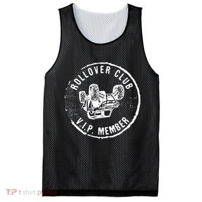 Rollover Club UTV SXS Funny Side By Side Offroad Riding Mesh Reversible Basketball Jersey Tank