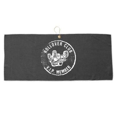 Rollover Club UTV SXS Funny Side By Side Offroad Riding Large Microfiber Waffle Golf Towel