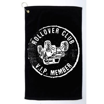 Rollover Club UTV SXS Funny Side By Side Offroad Riding Golf Towel