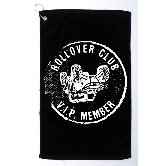 Rollover Club UTV SXS Funny Side By Side Offroad Riding Golf Towel