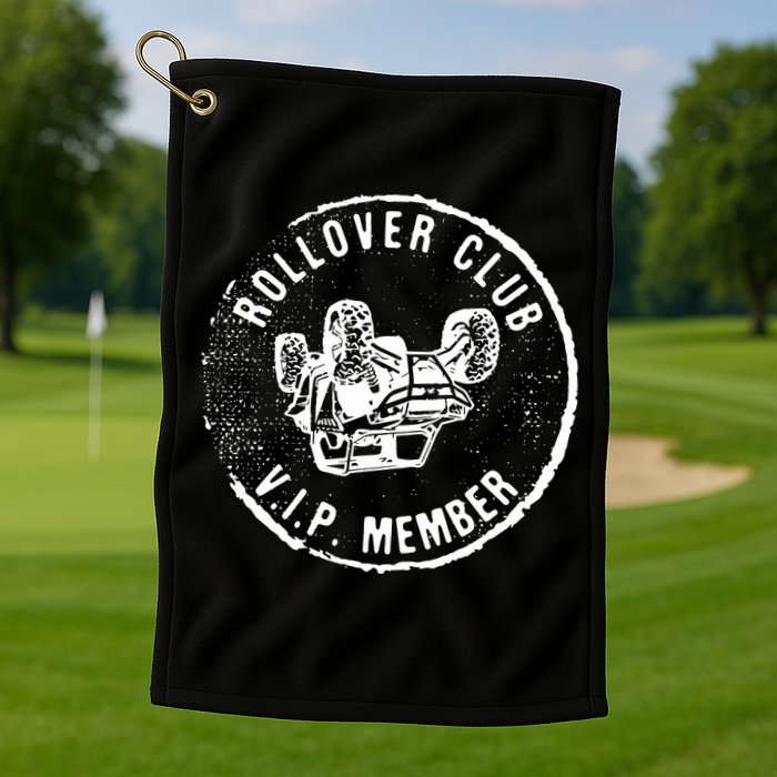 Rollover Club UTV SXS Funny Side By Side Offroad Riding Golf Towel