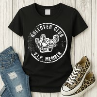 Rollover Club UTV SXS Funny Side By Side Offroad Riding Womens T-Shirt
