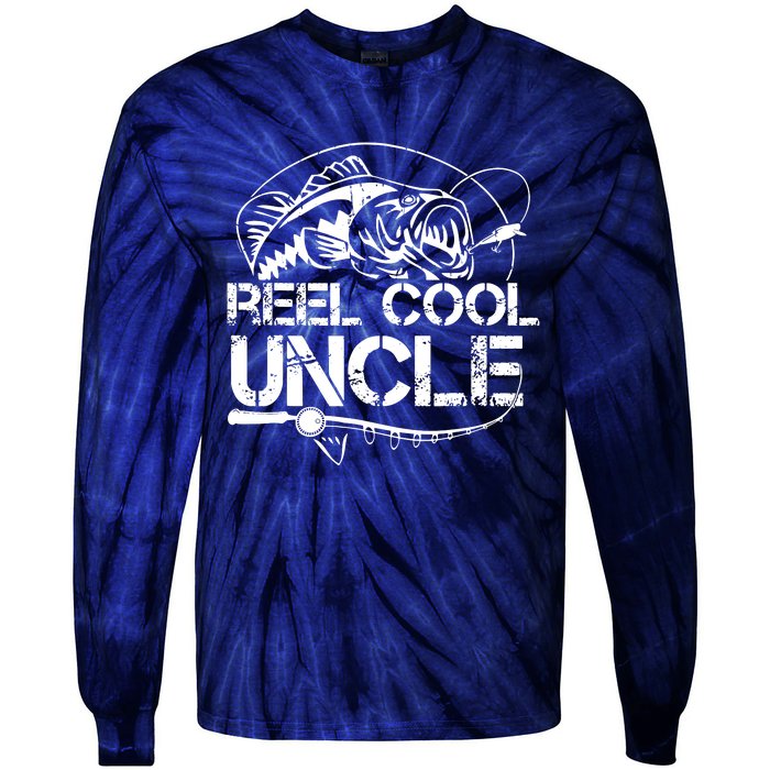 Reel Cool Uncle Tie-Dye Long Sleeve Shirt