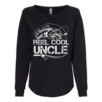 Reel Cool Uncle Fisherman Daddy Father's Day Fishing Womens California Wash Sweatshirt