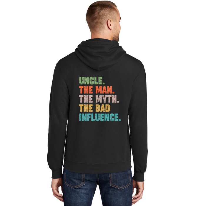 Uncles Club The Man Myth Bad Influence Back And Front Hoodie