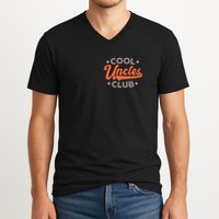 Uncles Club The Man Myth Bad Influence Back And Front V-Neck T-Shirt