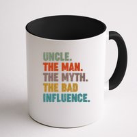 Uncles Club The Man Myth Bad Influence Back And Front Mug