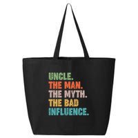 Uncles Club The Man Myth Bad Influence Back And Front 25L Jumbo Tote