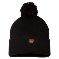 Uncles Club The Man Myth Bad Influence Back And Front Pom Pom 12in Knit Beanie