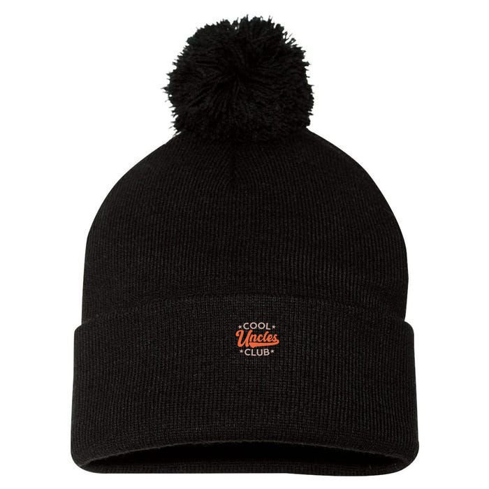 Uncles Club The Man Myth Bad Influence Back And Front Pom Pom 12in Knit Beanie