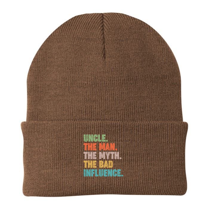 Uncles Club The Man Myth Bad Influence Back And Front Beanie