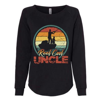 Reel Cool Uncle Gift Fun Retro Fishing Family Meaningful Gift Womens California Wash Sweatshirt