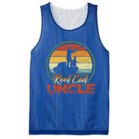 Reel Cool Uncle Gift Fun Retro Fishing Family Meaningful Gift Mesh Reversible Basketball Jersey Tank