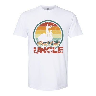 Reel Cool Uncle Gift Fun Retro Fishing Family Meaningful Gift Softstyle® CVC T-Shirt