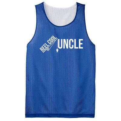 Reel Cool Uncle Funny Family Humor Fishing Pride Lover Meaningful Gift Mesh Reversible Basketball Jersey Tank