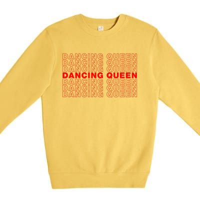 Retro Classic Vintage Dancing Queen Vintage Dancing 70s Cute Gift Premium Crewneck Sweatshirt