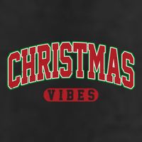 Retro Christmas Vibes 7 Panel Mesh Trucker Snapback Hat