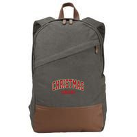 Retro Christmas Vibes Cotton Canvas Backpack