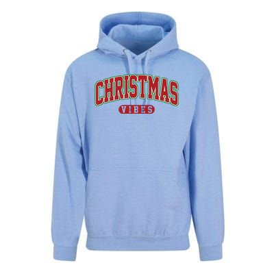 Retro Christmas Vibes Unisex Surf Hoodie