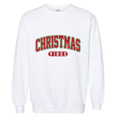 Retro Christmas Vibes Garment-Dyed Sweatshirt
