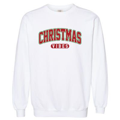 Retro Christmas Vibes Garment-Dyed Sweatshirt