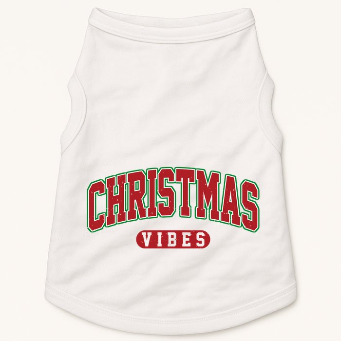 Retro Christmas Vibes Doggie Tank