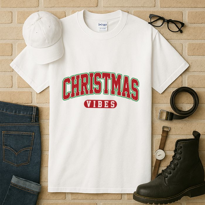 Retro Christmas Vibes Tall T-Shirt