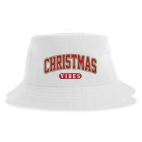 Retro Christmas Vibes Sustainable Bucket Hat