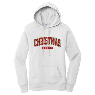 Retro Christmas Vibes Women's Pullover Hoodie