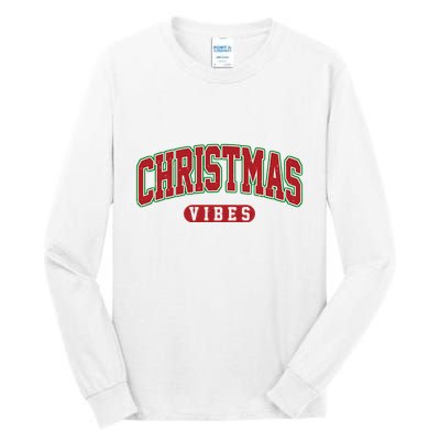 Retro Christmas Vibes Tall Long Sleeve T-Shirt