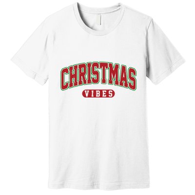 Retro Christmas Vibes Premium T-Shirt