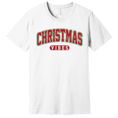 Retro Christmas Vibes Premium T-Shirt