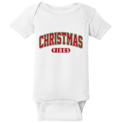 Retro Christmas Vibes Baby Bodysuit