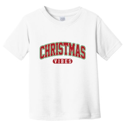 Retro Christmas Vibes Toddler T-Shirt