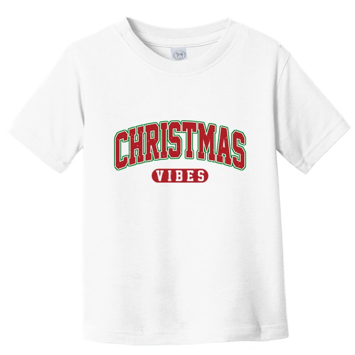 Retro Christmas Vibes Toddler T-Shirt