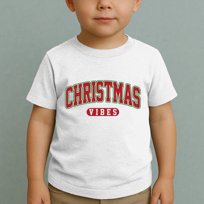 Retro Christmas Vibes Toddler T-Shirt