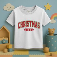 Retro Christmas Vibes Toddler T-Shirt