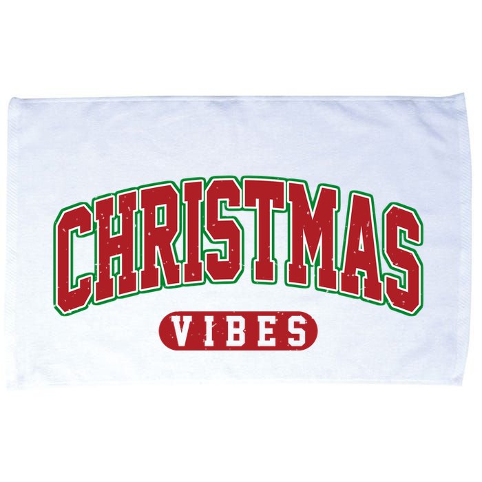 Retro Christmas Vibes Microfiber Hand Towel